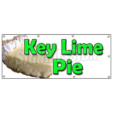 SIGNMISSION KEY LIME PIE BANNER SIGN bakery eggs sweets pie graham cracker crust B-96 Key Lime Pie